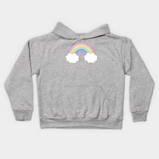 Pastel Rainbow 2- bigger Kids Hoodie